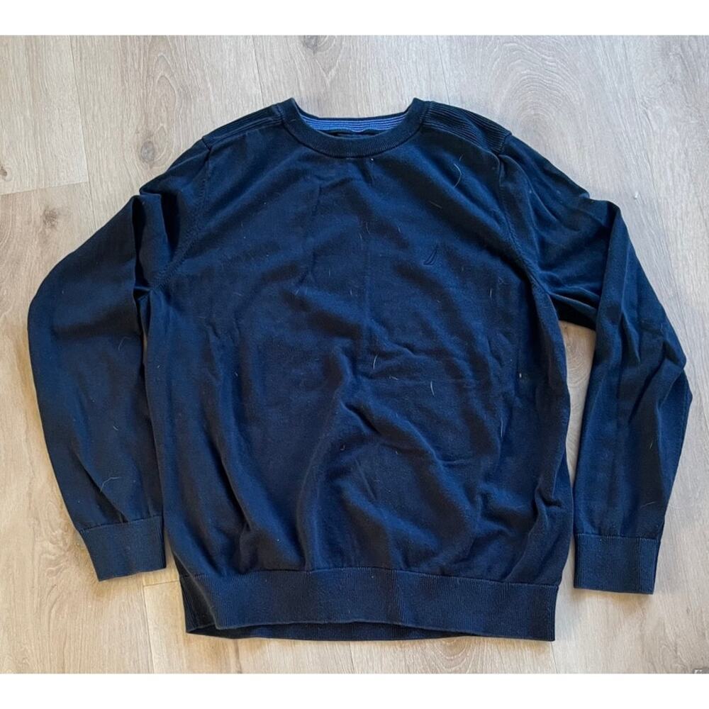 Mens nautica blue medium sweater crewneck